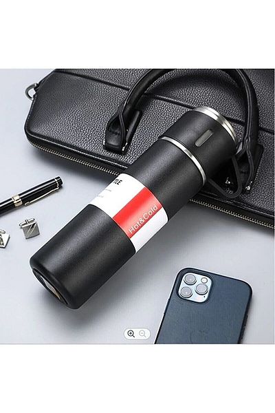 YMV Stainless Steel Professional Camping Thermos Set Stainless Thermos with Box Gift Cup and Cup