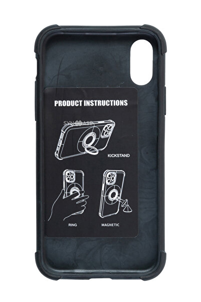 SyncCase Iphone Xr Kılıf Ile Uyumlu Telefon Kılıfı Darbeye Dayanıklı Telefon Kabı Mor
