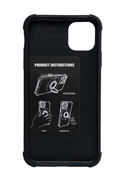 SyncCase Iphone 11 Pro Max Kılıf Ile Uyumlu Telefon Kılıfı Darbeye Dayanıklı Telefon Kabı Pembe