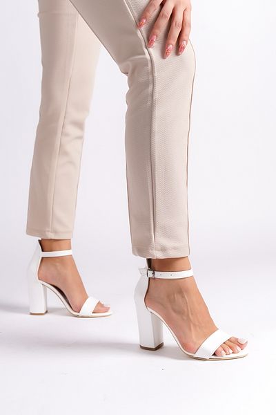 Sole 35 Women Shoes Sole Women Shoes Women's Thick Heel Buckle Single Band Shoes Heel Height 9 cm