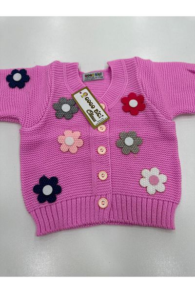 gogo bici Floral Model Girl's Knitwear Cardigan
