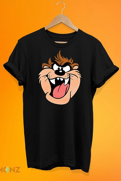 remonz Μπλουζάκι με στάμπα Tasmanian Devil 100% βαμβακερό μπλουζάκι μεγάλου μεγέθους