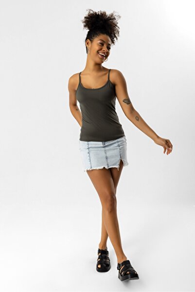 No Matter What Thin Strap Stretch Top 01014
