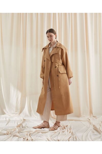 nizzell معطف ترنش خريفي بدون بطانة