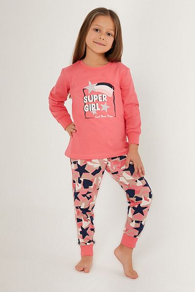 ROLY POLY 3279 Super Girl Find Your Magic Girl's Long Sleeve Pajamas Set