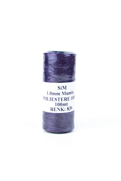 AiryFooT Κερωμένο νήμα 1 mm-100 Mt Πολυεστερικό κερωμένο νήμα Κοσμήματα Δερμάτινο Hobby Saddler Thread Τσάντα Σχοινί