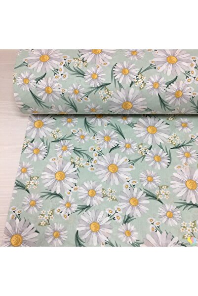 Renk Tekstil Papatya Desen Ranforce Nevresimlik Metrelik Kumaş