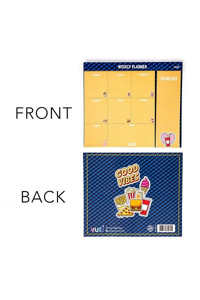 Şeker Ofisi Desktop Weekly Planner Notebook Fast Food