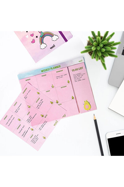 Şeker Ofisi Desktop Weekly Planner Notebook Avocado
