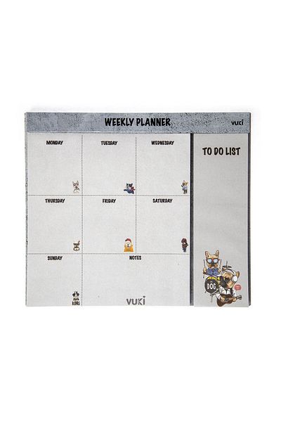 Şeker Ofisi Desktop Weekly Planner Notebook Dog