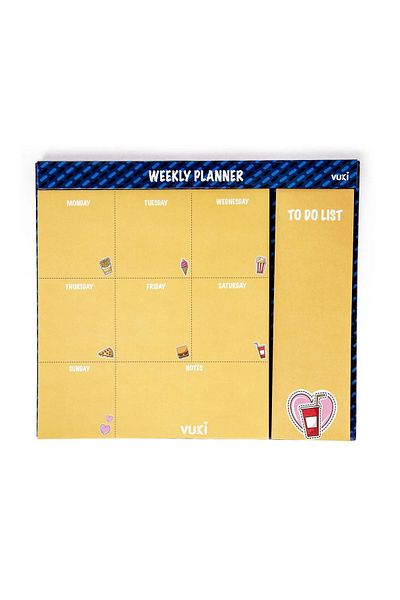 Şeker Ofisi Desktop Weekly Planner Notebook Fast Food