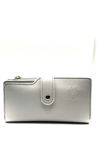 sinbEsg Спеціальний дизайн жіночий гаманець з сірою блискавкою та 3 відділеннями для карток