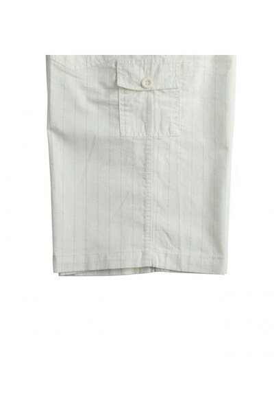 marufshop Чоловічі великі розміри Battal Boy 100% бавовна, ткані капрі, білі