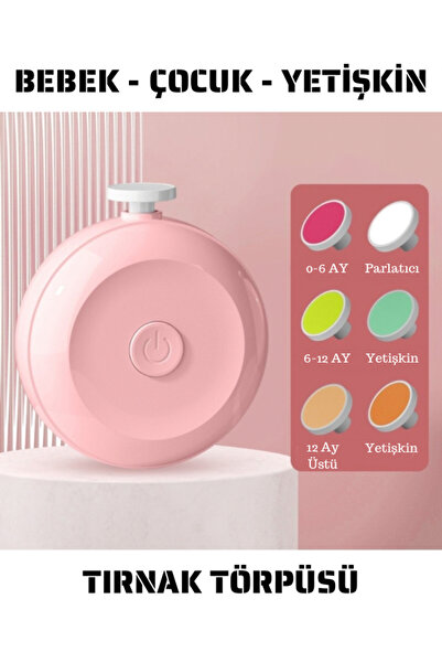 TWOX Yetişkin Çocuk Bebek Dönerli Pilli Tırnak Kesme Törpüleme Makinası Tırna...