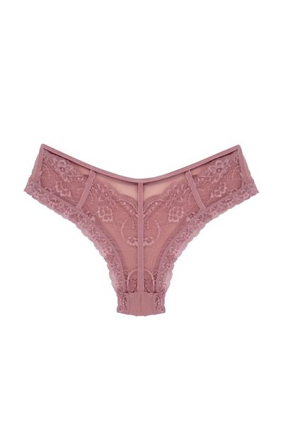 NARIYA Chiloți de damă din tul cu detaliu din dantelă Chiloți brazilieni de lux pentru femei Slip confortabili Lenjerie de corp