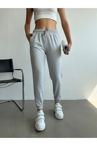 VivaJoy Μαύρο ψηλόμεσο Jogger Γυναικείο Φούτερ - Elastic Leg