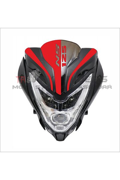 YAMANB Pulsar Ns 125 Front Windshield Ns 125 Head Sticker RED