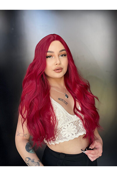 Suzan Peruk Uzun Su Dalgası Peruk - Kızıl