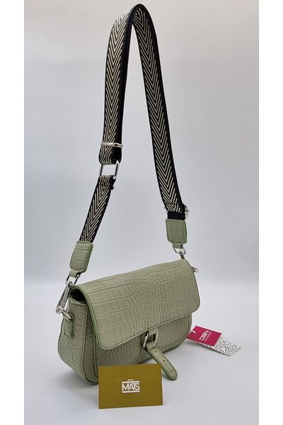 DSN Crocodile Small Crossbody Bag Green