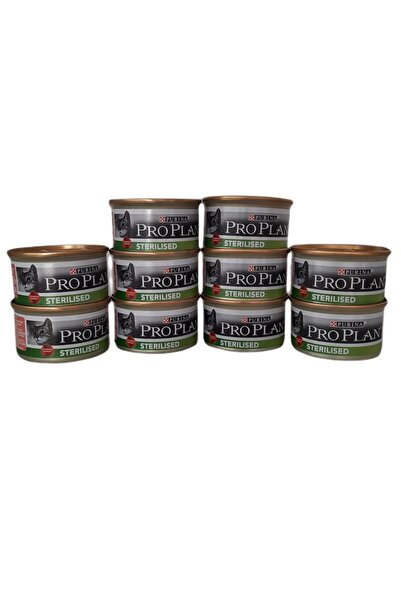 Pro Plan Proplan Sterilised Ton Balıklı Ve Somonlu Kısırlaştırılmış Yetişkin Kedi Maması Konserve 10x85 Gr