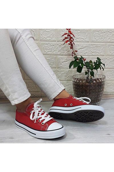 Fiyra 554 Red Short Unisex Sneaker Linen Sports Shoes