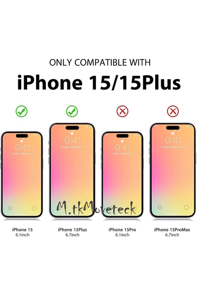 m.tk moveteck İphone 15 & İphone 15 Plus Kamera Koruma Lens Koruyucu Temperli Cam Natural Titanium Lens Camı