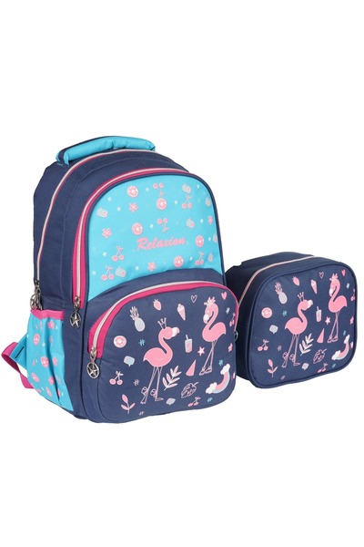 FATELLA Rucsac de călătorie pentru școală cu model pentru fete, cu compartime...