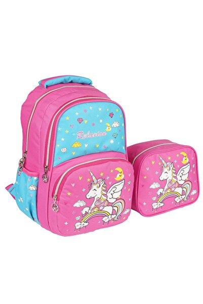 FATELLA Rucsac de călătorie pentru școală cu model pentru fete, cu compartime...