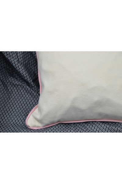 Cotton Collection Κρέμα μαξιλαριού ριχτάρι 100% βαμβακερή 2 τεμαχίων