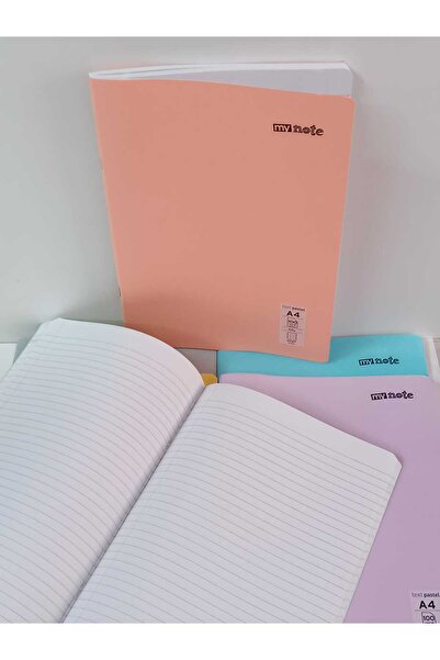 ÇilekKurdu Defter ÇİZGİLİ 100 Yaprak A4 Pp Kapak Dikişli (2 Adet)