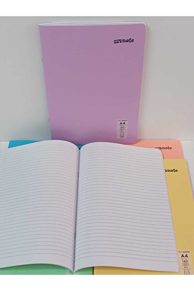 ÇilekKurdu Defter ÇİZGİLİ 40 Yaprak A4 Pp Kapak Dikişli (2 Adet)