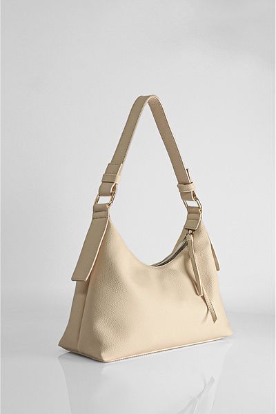Rimense Cream Hand And Shoulder Bag
