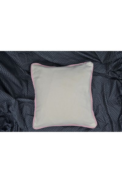 Cotton Collection Κρέμα μαξιλαριού ριχτάρι 100% βαμβακερή 2 τεμαχίων