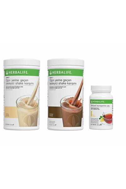 Herbalife Ekonomik Paket (1 Adet Vanilyalı Ve Çikolatalı Shake Ve Limonlu Çay...