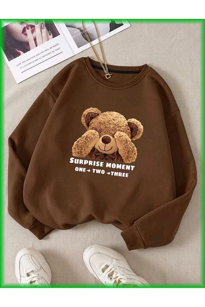 FAVORİST Σειρά φούτερ Moment Printed Crew Neck