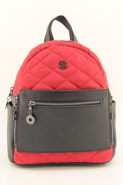HNB Women's Red Quilted Waterproof Lightweight Backpack