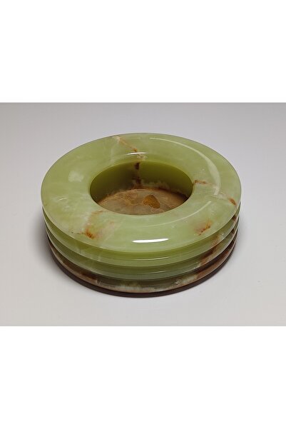 Marblecenter Mermer Küllük - Kül Tablası siyah - beyaz - onyx