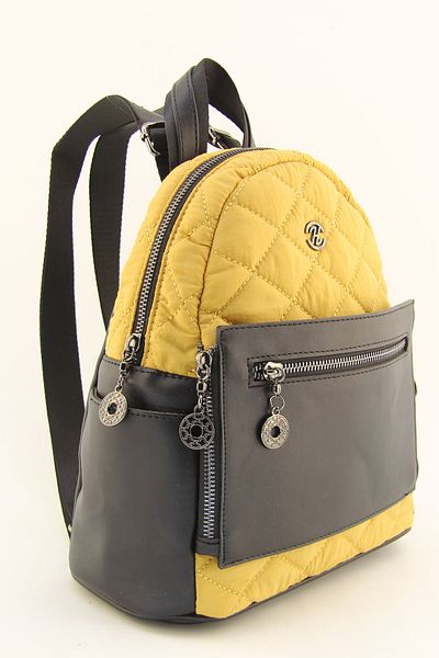 HNB Women's Mustard Quilted Waterproof Lightweight Backpack