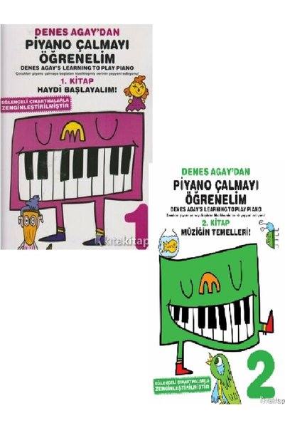 Kronik Kitap Denes Agay'dan Piyano Çalmayı Öğrenelim 1. Kitap - Denes Agay'dan Piyano Çalmayı Öğrenelim 2