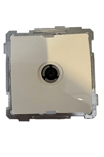 Mutlusan Candela Satellite Socket Flush Mounted White21251660101 (No Frame) (2 Pieces)