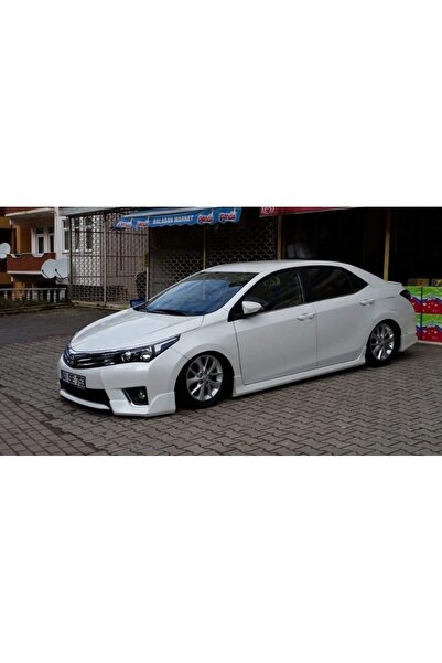 HYM TUNİNG Toyota Corolla E170 Kasa Marşpiyel Seti Boyasız, Abs Plastik 2013 2018 Uyumlu