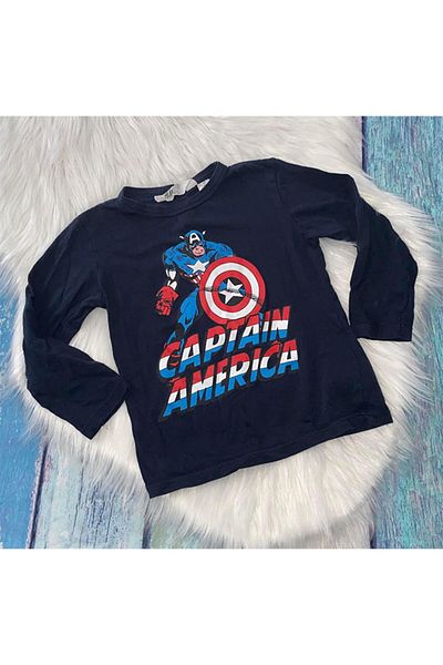 Next Captain America Boy's Long Sleeve T-shirt