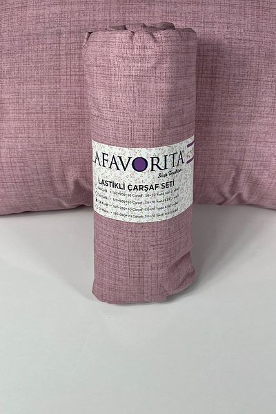 Lafavorita ملاءة مرنة بمقاس مزدوج وكينج + 2 كيس وسادة