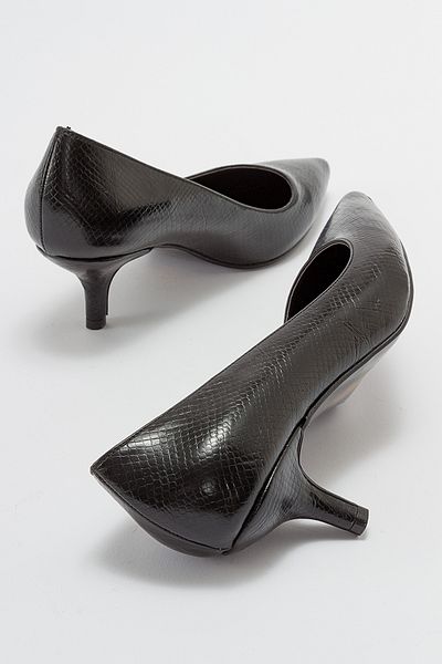 LuviShoes حذاء بكعب نسائي منقوش باللون الأسود من ASPER