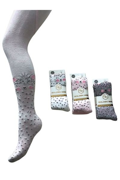 socksbox 3-Piece Natural Cotton Children's Pantyhose