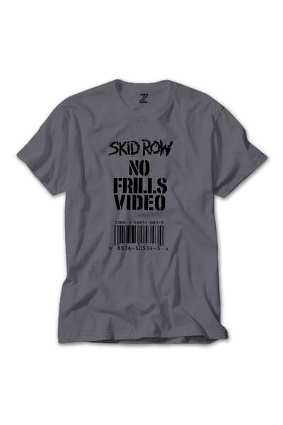 Tomris Hatun Tricou colorat Skid Row No Frills Video, culoare gri, mărimea XS