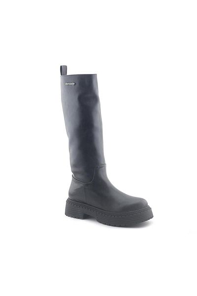 Pierre Cardin PC 52443 Γυναικείες Μακριές Μπότες Μαύρο δέρμα