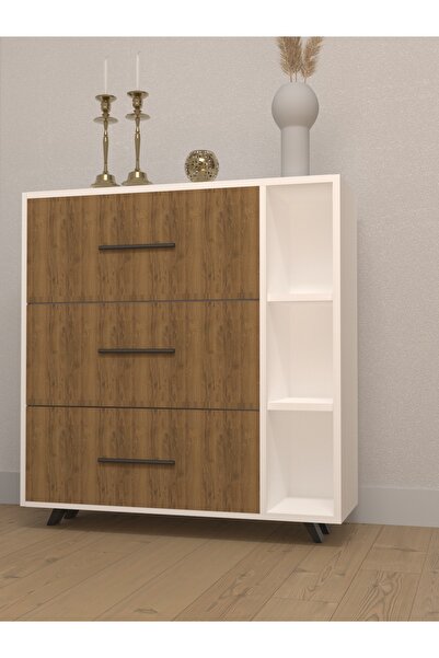 ESYAH 3 Kapaklı Raflı Çok Amaçlı Ayakkabılık