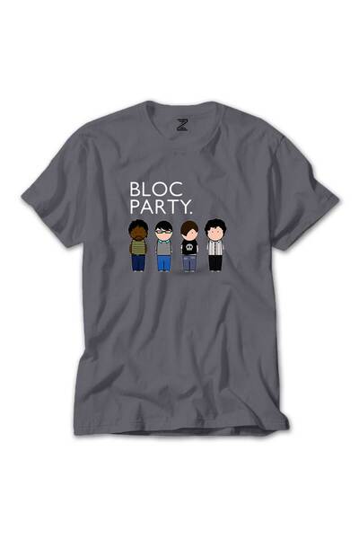 Tomris Hatun Tricou colorat Bloc Party Group, culoare gri, mărimea XL