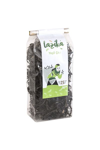 LAZİKA شاي أخضر مصنوع يدوياً 50 جرام، بدون إضافات، طبيعي، مضاد للأكسدة